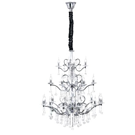 Zinta Polished Chrome Crystal Ceiling Lights Diyas Tiered Crystal Fittings Zinta Polished Chrome Crystal Ceiling Lights Diyas Tiered Crystal Fittings